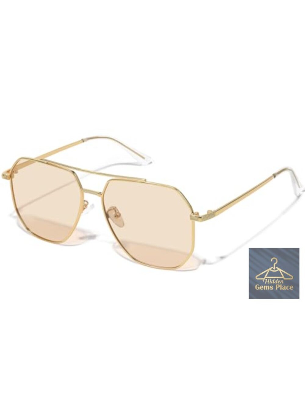Metal Frame Polarized Aviator Sunglasses Oversized UV400